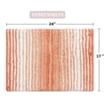 thumbnail image 3 of Home Weavers 100% Cotton Gradation Bathroom Rug s | Bathroom Decore | Washable Rug | Bathroom Mat | Kitchen Rug | Bathroom Rug Set | Bath Mat Set | Bath Floor Mat Non Slip, 17"x24", Coral, 3 of 7