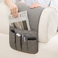 thumbnail image 2 of MISSMILE Couch Caddy Great for Keeping Items Close at Hand Bedside Organizer Protects Your Items from Dust and Dirt Bedside Caddy Brown 2PCS, 2 of 3