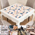 thumbnail image 6 of Floral Print 31.5 Inch Square Mahjong Mat Rubber Construction Offers Non-Slip Grip for Tiles and Cards During Game Play, 6 of 7