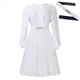 thumbnail image 5 of Vestido Midi para Mujer, Vestido de Iglesia, Moda, Cintura Alta, Vestido Informal de Negocios, Vestido de Cóctel con Cinturón L, 5 of 10