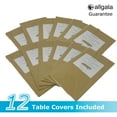 thumbnail image 2 of Allgala 12-Pack Premium Plastic Table Cover Medium Weight Disposable Tablecloth-12PK 54"x108"-Gold-TC58203, 2 of 4