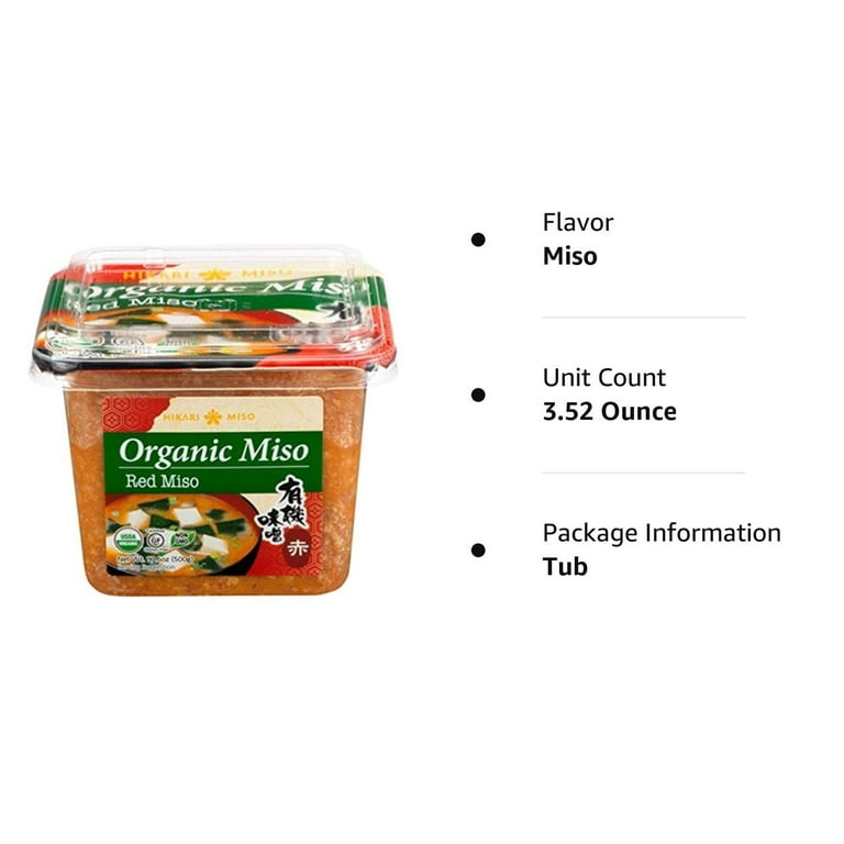 Hikari Organic Red Miso Paste 17.6 OZ (2 Tubs)