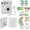 Clay White, variant on Fujifilm Instax Mini 12 Instant Camera with Case, 40 Fuji Films, Decoration Stickers, Frames, Photo Album and More Accessory kit (Pastel Blue)