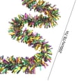 thumbnail image 2 of Mardi Gras Garland 78 Inch 5 Layer Thick Curly Ribbon Decorations In Gold Green Purple For Party Home Decor Christmas Tree Wedding Mantel, 2 of 7