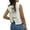 White, variant on Dpytoraw Women Autumn And Winter Solid Color Casual Short Knitted Sweater Vest Top Knitted Bow Vest Vest