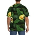 thumbnail image 3 of Kdxio Men'S Hawaiian Shirt For Men Short Sleeve Shirt Fresh Avocados Summer Casual Holiday Beach Button Down T-Shirts, 3 of 5