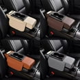 thumbnail image 2 of Universal Auto Center Console Armrest Pillow with Cup Holder and Storage - Multifunctional Height Increasing Pad, PU Leather, 37.5*15.5*6cm, Suitable for Various Car Models, 2 of 9
