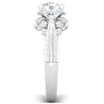 thumbnail image 6 of Chic Flower Leaf Square Cut 2.8ct Engagement CZ 925 Silver Women's Ring Sz 4-9.5, 6 of 7