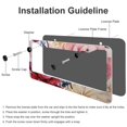 thumbnail image 4 of License Plate Cover Watercolor Flower Pattern Car License Plate Frame 2 Pack Colorful Shabby Flowers Aluminum License Plate Frame for Women Men US Vehicles Standard, 4 of 6