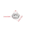 thumbnail image 2 of Unique Bargains 50pcs 4-40 304 Hexagonal en Acier Inoxydable Écrou Hexagonal Ton Argent, 2 of 4