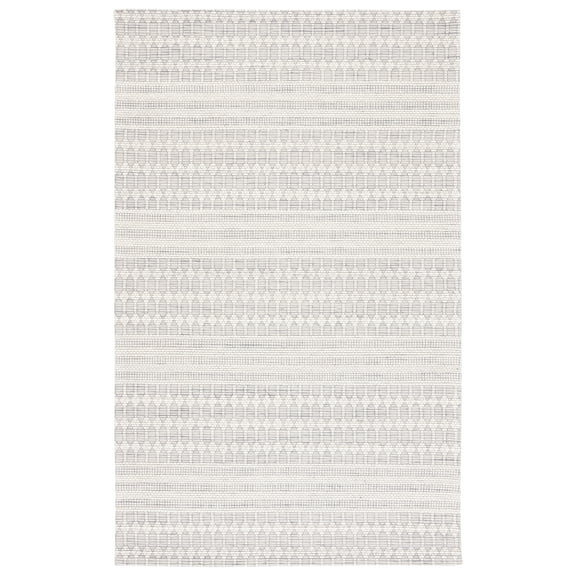SAFAVIEH Marbella Norton Geometric Area Rug, Grey/Ivory, 3' x 5'