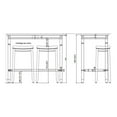 thumbnail image 6 of Riverbay Furniture 42" Wood Bar Height Pub Table in Black, 6 of 9