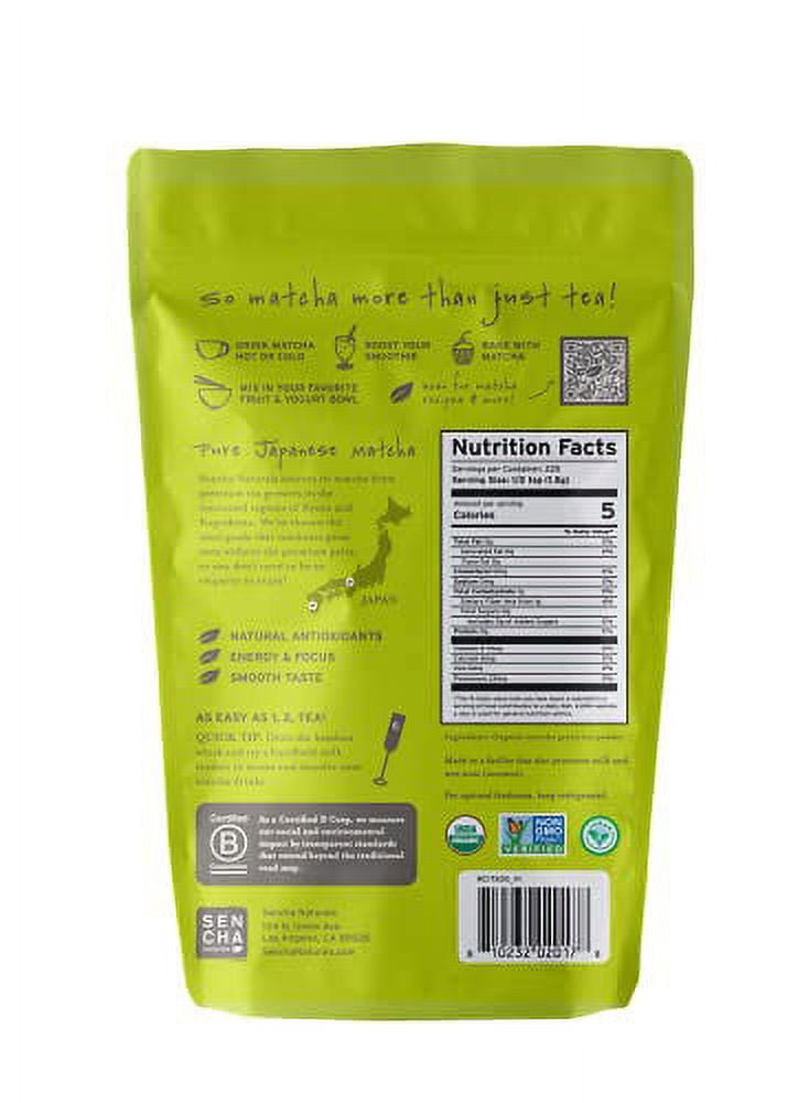 Everyday Matcha 100% Japanese Green Tea Powder, Sen Cha naturals,One bag, 12oz