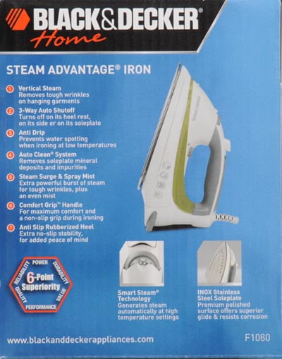 Black & Decker SteamAdvantage F1060 Steam Iron
