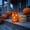 #150Orange, variant on Halloween Mini Pumpkin Ghost, Resin Figurine Set, Colorful Desktop Decor, Cute Translucent Appearance and Durable Polyresin Build for Car Dashboards, Shelves and Party Tables.