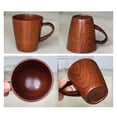 thumbnail image 5 of LShunze Wooden Drinking Cup for Tea Wine, Natural Solid Wood Tea Cups Vintage Beer Mug Camping Coffee Man Mugs Gifts for Beer Lovers, Handmade Tea Coffee Mug, 5 of 8
