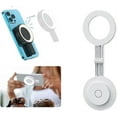 thumbnail image 1 of Selfie Magnétique Portable avec Support, 3 Modes LED Colorée pour iPhone, iPad, Maquillage, TikTok, 1 of 4
