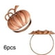 thumbnail image 2 of Juego de 6 Servilleteros de Calabaza | Decoración de Mesa Otoñal de Metal Bronceado | Cenas de Acción de Gracias, Halloween, Bodas, Reuniones Familiares | Decoración de Mesa de Temporada de Aleación, 2 of 6