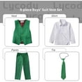 thumbnail image 3 of Boys Vest Set Formal Dress Suits Wedding Outfit Dresswear 4pcs, 3 of 6