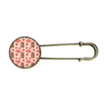 thumbnail image 1 of Japan Temple Tower Fan Sakura Retro Metal Brooch Pin Clip Jewelry, 1 of 3