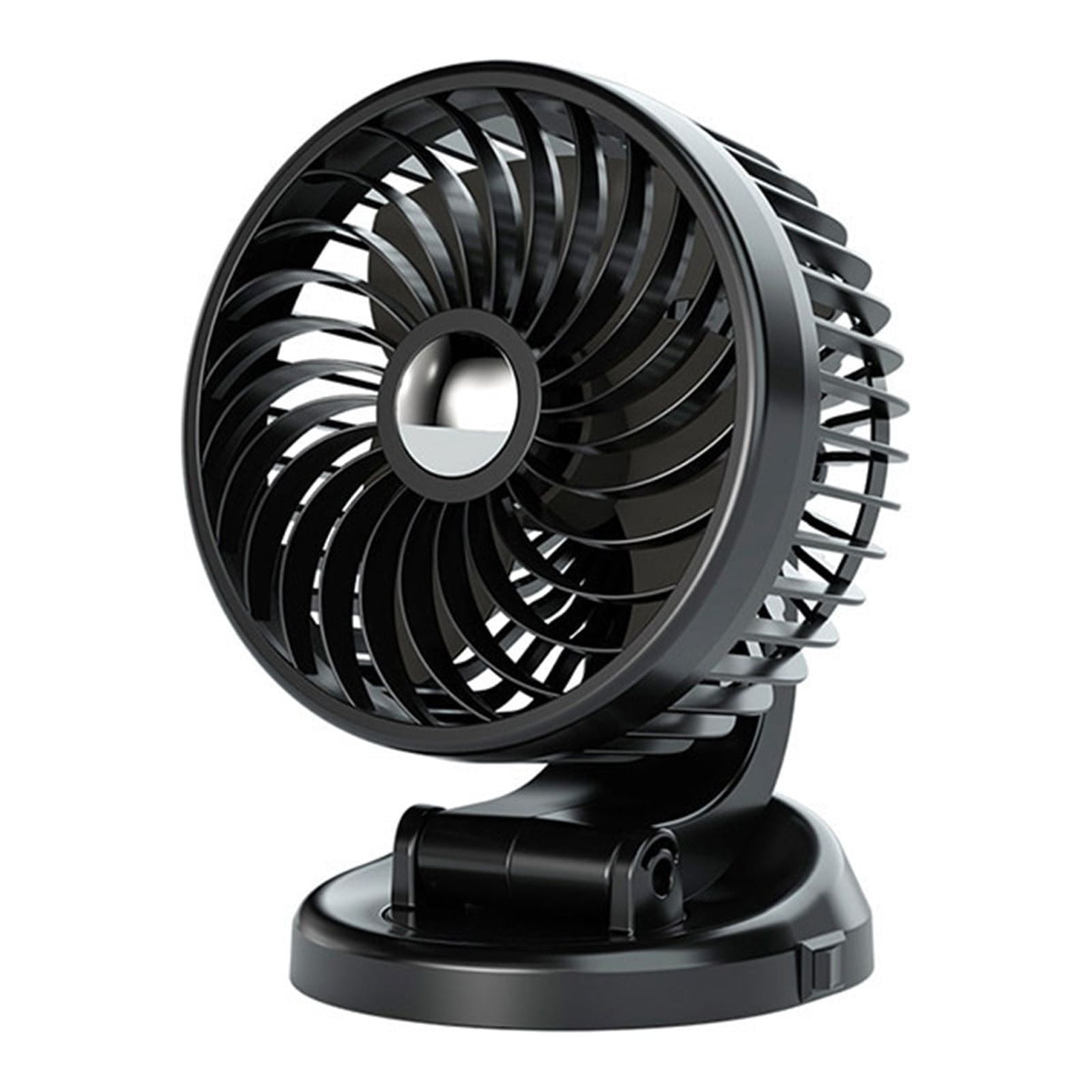 Car Fan, USB/12/24V Cool-ing Air Circulator With 360 Degree Adjust-able Automobile Vehicle Fan That Plugs Into Cigare-tte Lighter/Low Noise For Car Truck SUV