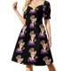 thumbnail image 1 of Corgi Celebrating Elizabeth's Platinum Jubilee Vestido de manga corta vestidos largos para mujer, 1 of 7