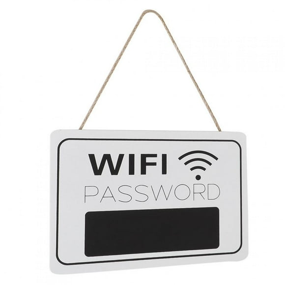 Sonew Wi-Fi Mot de Passe Signe, Affichage Wi-Fi Mot de Passe Signalisation, Affichage de Mot de Passe Mur Suspendu Café Librairie Rétro Suspendu Tableau Noir