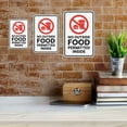 thumbnail image 4 of Portrait Round Plus No Outside Food Permitted Inside Wall or Door Sign | Food & Drink Restrictions - Small, 4 of 7