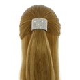 thumbnail image 2 of Porte-Queue de Cheval en Strass par Crystal Avenue Élastique Extensible Silvertone avec Cristaux Scintillants, 2 of 6