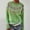 Green, variant on Baqcunre Womens Knitted Patchwork Print Retro Sweater Casual Loose Crewneck Long Sleeve Lightweight Cropped Pullover Tops for Women, 1PC Top Green L