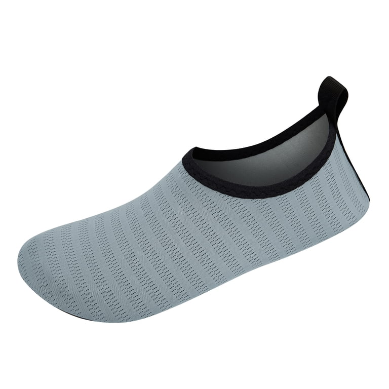 Water Shoes For Men & Women - Quick Dry Aqua Socks For Swimming, Beach, Kayaking, Yoga (Grey, Size 47 EU)