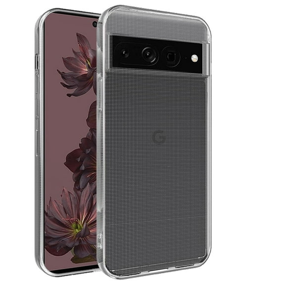 For Google Pixel 7 Hybrid Transparent Thick TPU Rubber Silicone Simple Minimalistic Gel Shockproof Protective Slim Back Cover ,Xpm Phone Case [ Clear ]