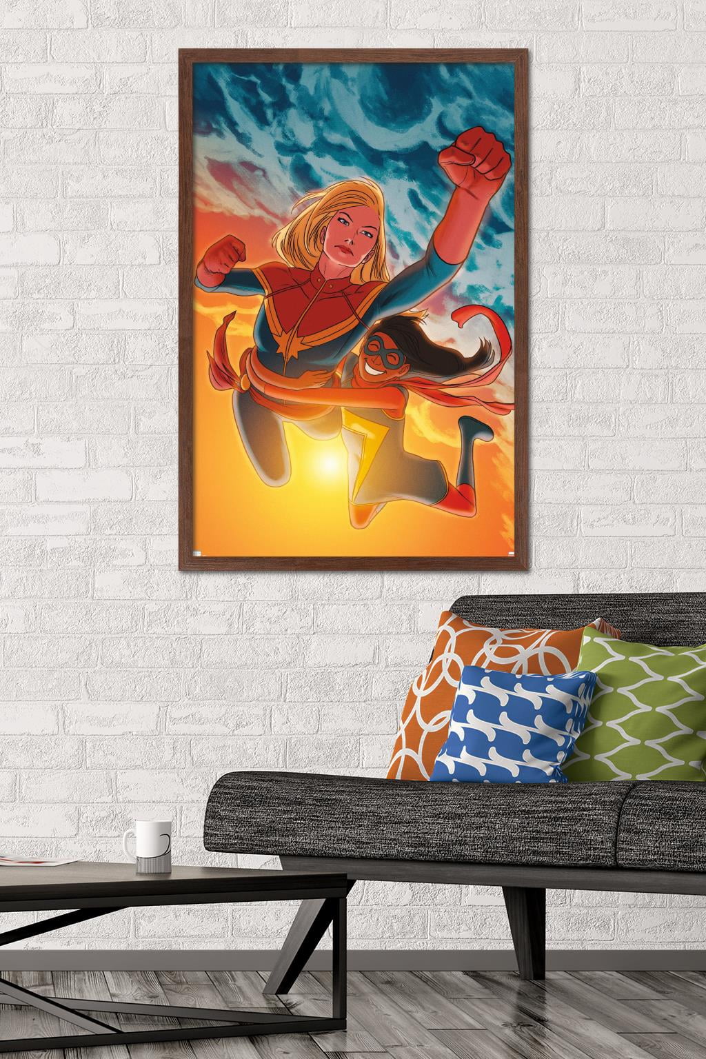 Marvel Comics - Ms. Marvel - Ms. Marvel #17 Wall Poster, 22.375" x 34", Framed