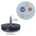 thumbnail image 4 of Deslizadores de Muebles de 384 Piezas Deslizadores de PTFE Fáciles de Mover con Protector de Piso de Tornillo para Pisos de Madera con Baldosas (25 mm Redondos), 4 of 10