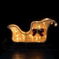 thumbnail image 4 of Northlight Lighted Sleigh with Plaid Bow Outdoor Christmas Decoration - 36" - Clear Lights, 4 of 10