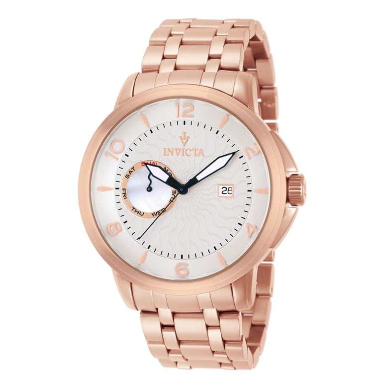 Invicta silver and rose gold watch Amazon.com: Invicta Men main image 4