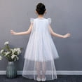 thumbnail image 4 of HAWEE Robe Elsa pour Filles Costume de Carnaval Fête d'Anniversaire Robe Tutu de Princesse Manches Bouffantes Déguisement Elsa, 4 of 7