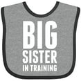 thumbnail image 3 of Inktastic Big Sister in Training Girls Baby Bib, 3 of 4