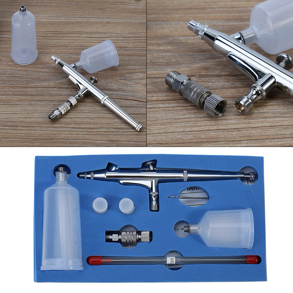 Greensen Air Brush Kit , Dualaction Airbrush,JP131T Gravity Feed