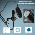 thumbnail image 6 of Podcast Equipment Bundle For 2, Audio Interface with Voice Changer Studio Microphone, Perfect for Live Streaming, Singing, 6 of 7