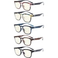thumbnail image 1 of Eyekepper 5 Pack Fashion Design Blue Light Blocking Readers for Women Computer Glasses 0.00, 1 of 5