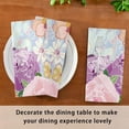 thumbnail image 6 of GZHJMY Set of 6 Spring Wildflowers Satin Napkin Square 20 Inches Table Napkins Soft Smooth Decorative Napkins for Wedding Banquet Party Decoration, 6 of 6
