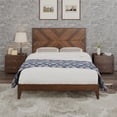 thumbnail image 4 of Mid-Century Modern Platform Bed Wood Slat Support with No Box Spring Needed, 4 of 12