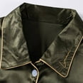 thumbnail image 4 of FRSASU Plus size clearance Pajamas Women's Satins Silk Nightwear Tank Tops Shorts Blouse Trousers Four-Piece Pajamas Sets Army Green 12(XXL), 4 of 7