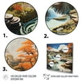 thumbnail image 3 of Designart "Nature s Fountain The Geyser s Eruption II" Landscapes Floater Framed Canvas Wall Art, 3 of 7