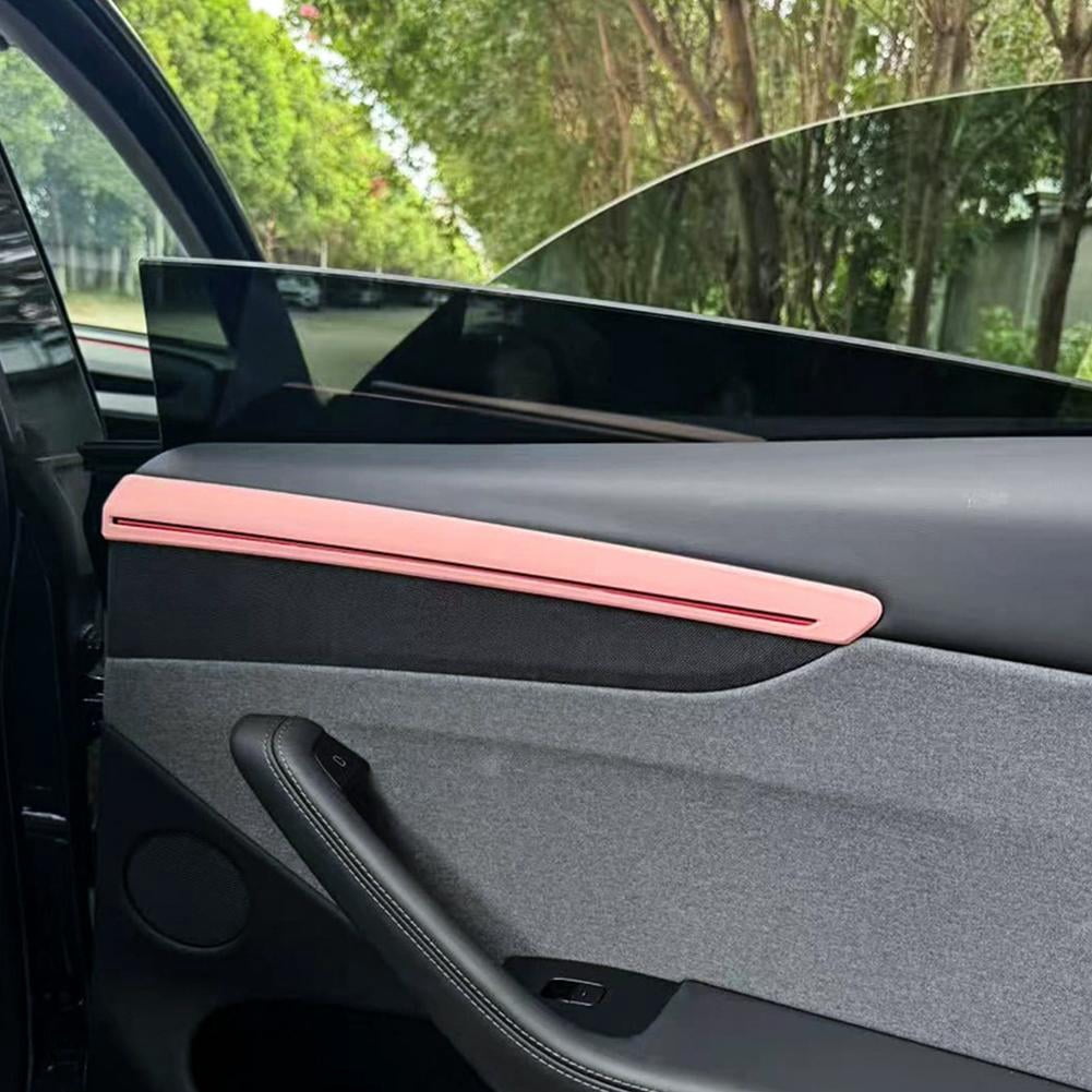 4PCS Car Door Decorative Strips for Tesla Model Y 2025 Juniper Side Trim Sticker Covers, Car Interior Accessories