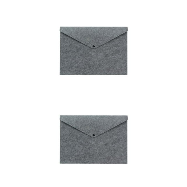 Youkk Convenient File Document Bag Store And Sort With Ease Easy Access To Supplies Felt Folder Organizer grey 2Set