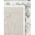 thumbnail image 7 of Unique Loom Aurelia Collection Area Rug - Trajan (4' x 6' Rectangle Ivory/Gray), 7 of 7