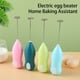 thumbnail image 2 of Injueey Batidor de huevos eléctrico, batidor de mano, agitador de espuma para bebidas, mezclador de cabeza de acero inoxidable, fabricante de espuma, Cocina y Comedor Verde Injueey HA065089-03, 2 of 6