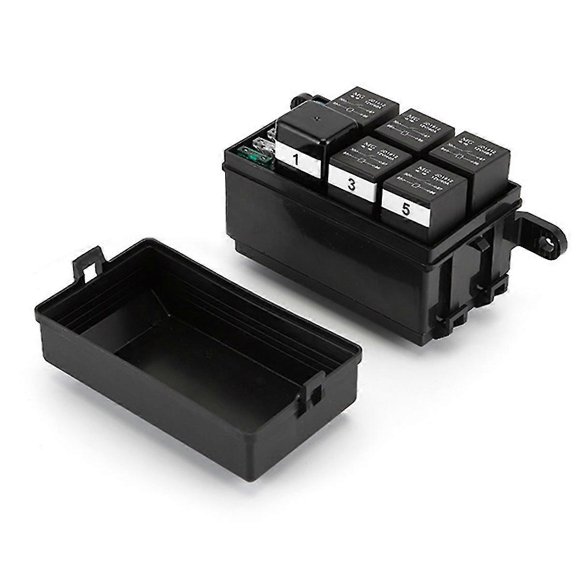 12v Relay Box 6 Slots Relay Block 6 Way Atc/ato Fuse Block With Relay Universal Waterproof Fuse And Relay Box Kit For Car Truck